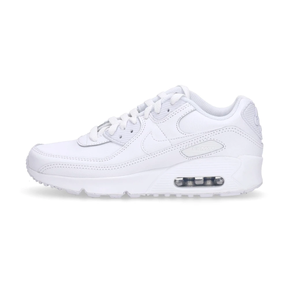 Nike White Kids Sneakers, Unisex, 33 Eu, Air Max 90 Low Trainers