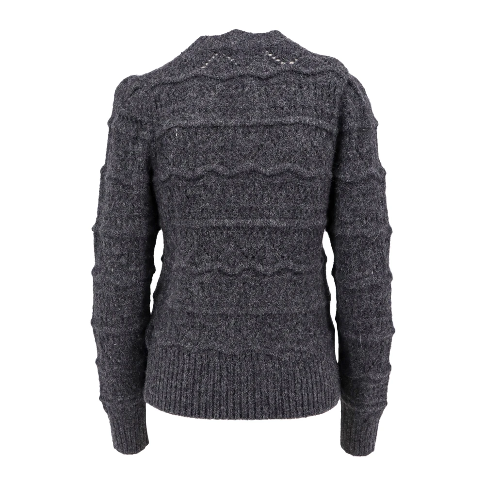 Isabel Marant Étoile Geborduurde Alpaca Blend Trui Gray Dames