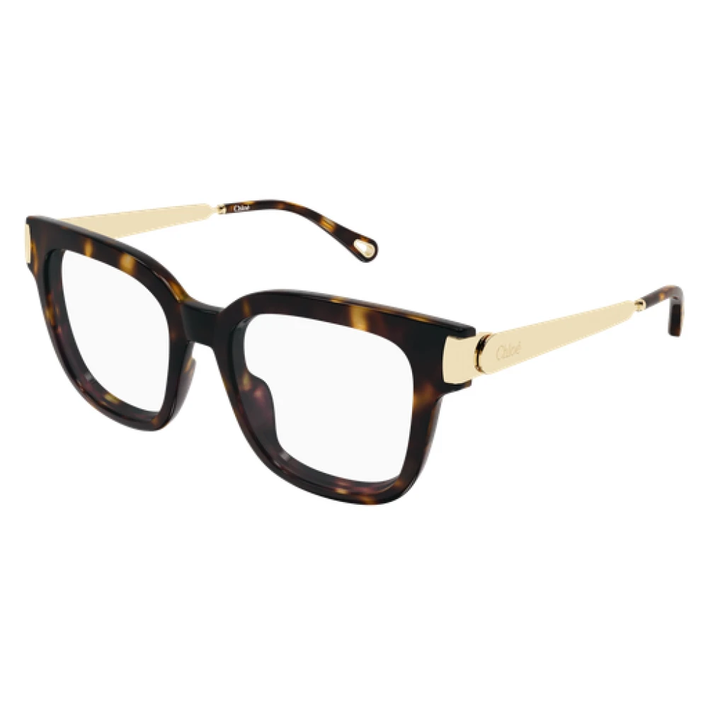 Chloé Donna Ch0353o 002 Montature Da Vista Acetato Havana Trasparente Squadrata - Immagine 3