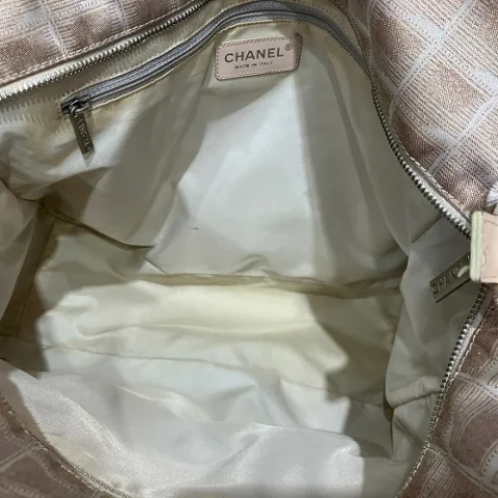 Chanel Vintage Pre-owned Nylon chanel-bags Beige Dames