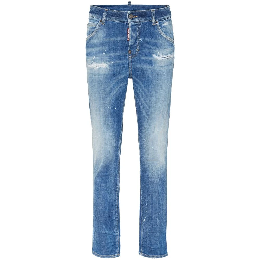 Dsquared2 Lichtblauwe Skinny Gewassen Denim Jeans Blue Dames