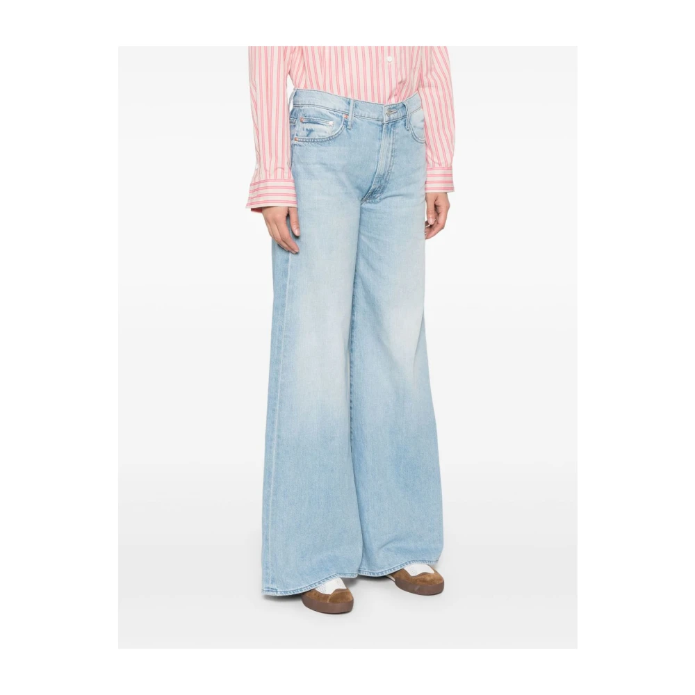 Mother Blauwe Jeans met Verborgen Rits Blue Dames