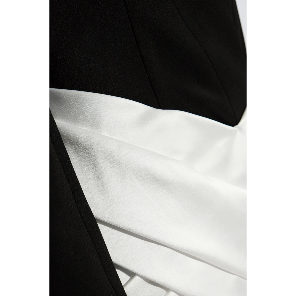 Balmain Jurk met decoratieve draperie Black Dames