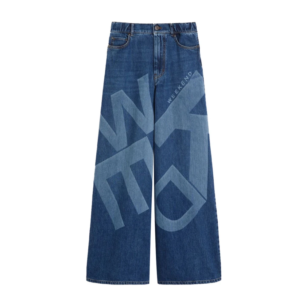 Weekend Max Mara Women's Blue Wkdvortice Wide Jeans - Wide Jeans - 3XS - Jeans