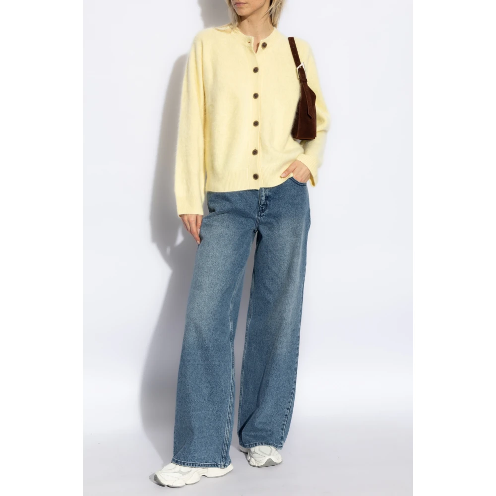 Lisa Yang Cardigan Melba Yellow Dames