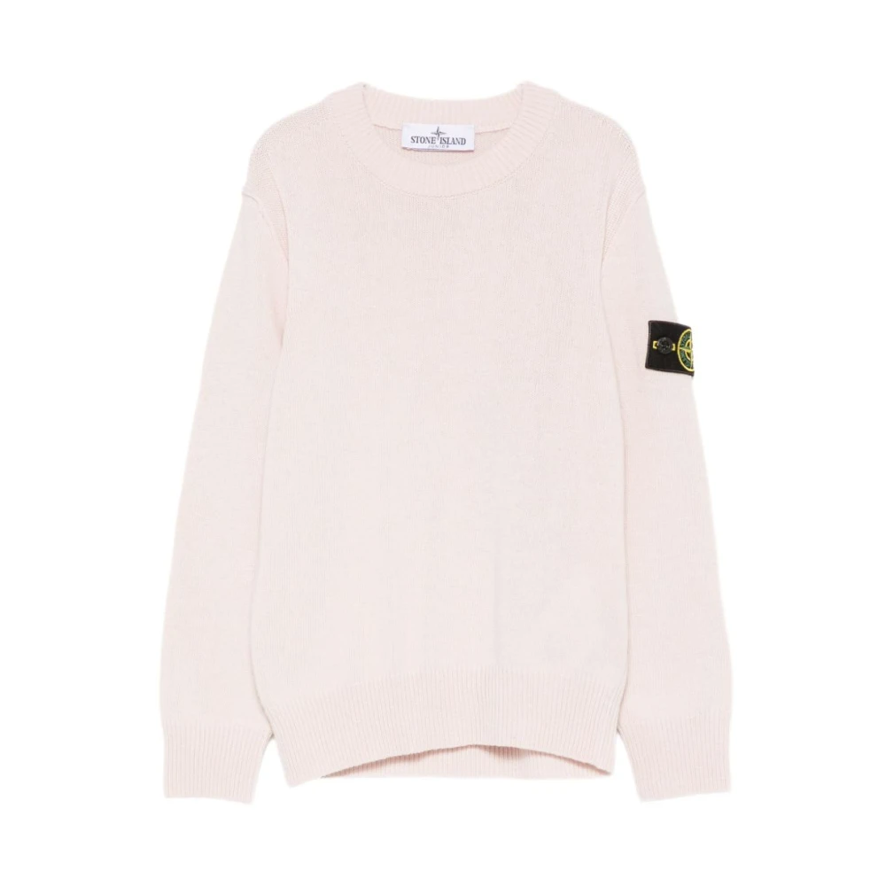 Stone Island Pink Kids Knitwear, Male, 10 Y, Kids Jumpers