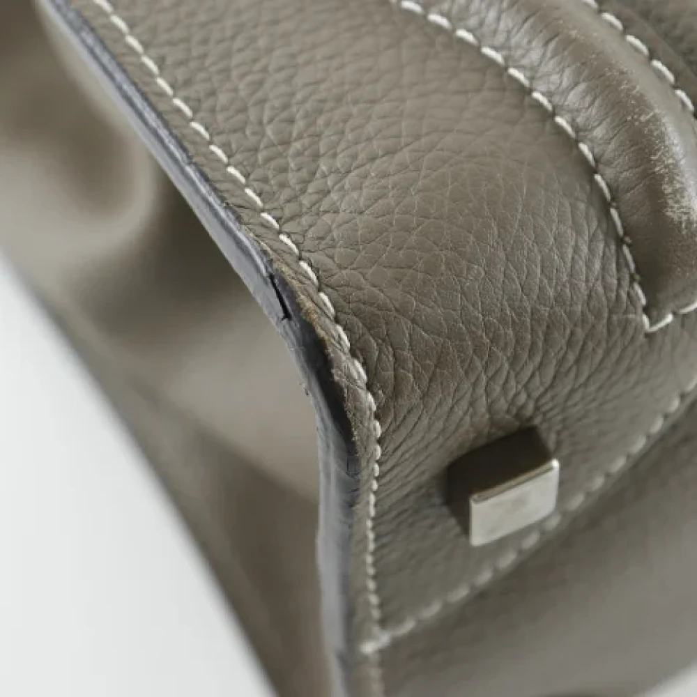 Celine Vintage Pre-owned Fabric handbags Gray Dames