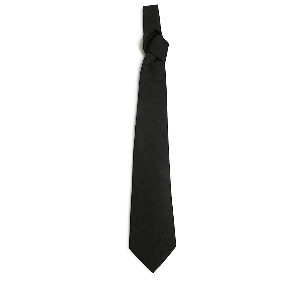 Tagliatore Zwarte Satijnen Puntstrik Black Heren