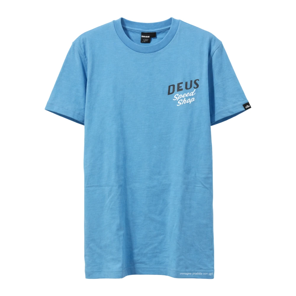 Deus Ex Machina Men's Blue T-Shirts, L, Dogleg T-Shirt