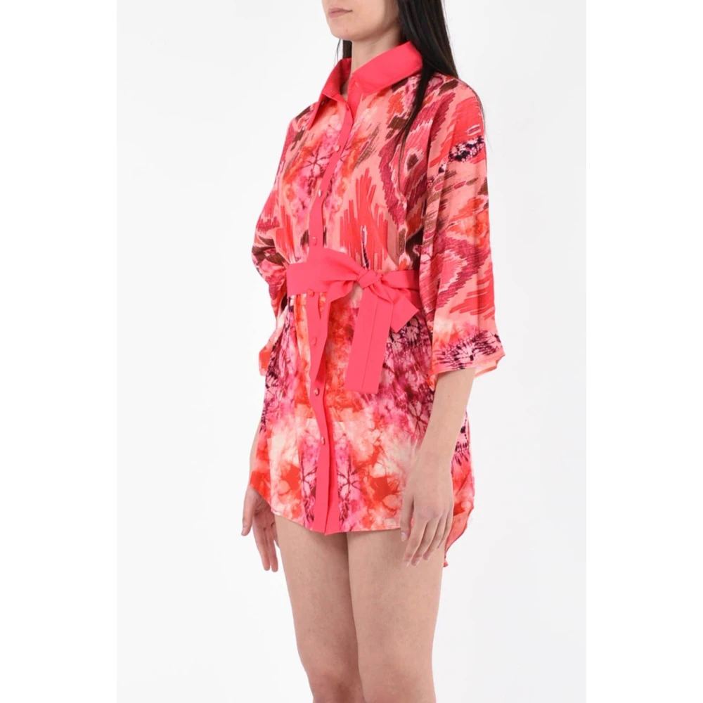 F**k Elegante Kaftan Jurk Pink Dames