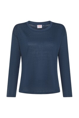 linned-t-shirt-til-kvinder-med-logo