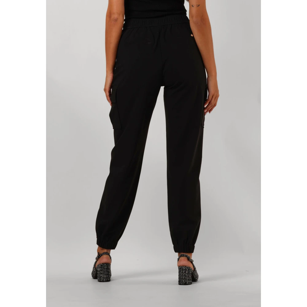 MOS MOSH Elegante Izzy Pant voor stijlvolle vrouwen Black Dames