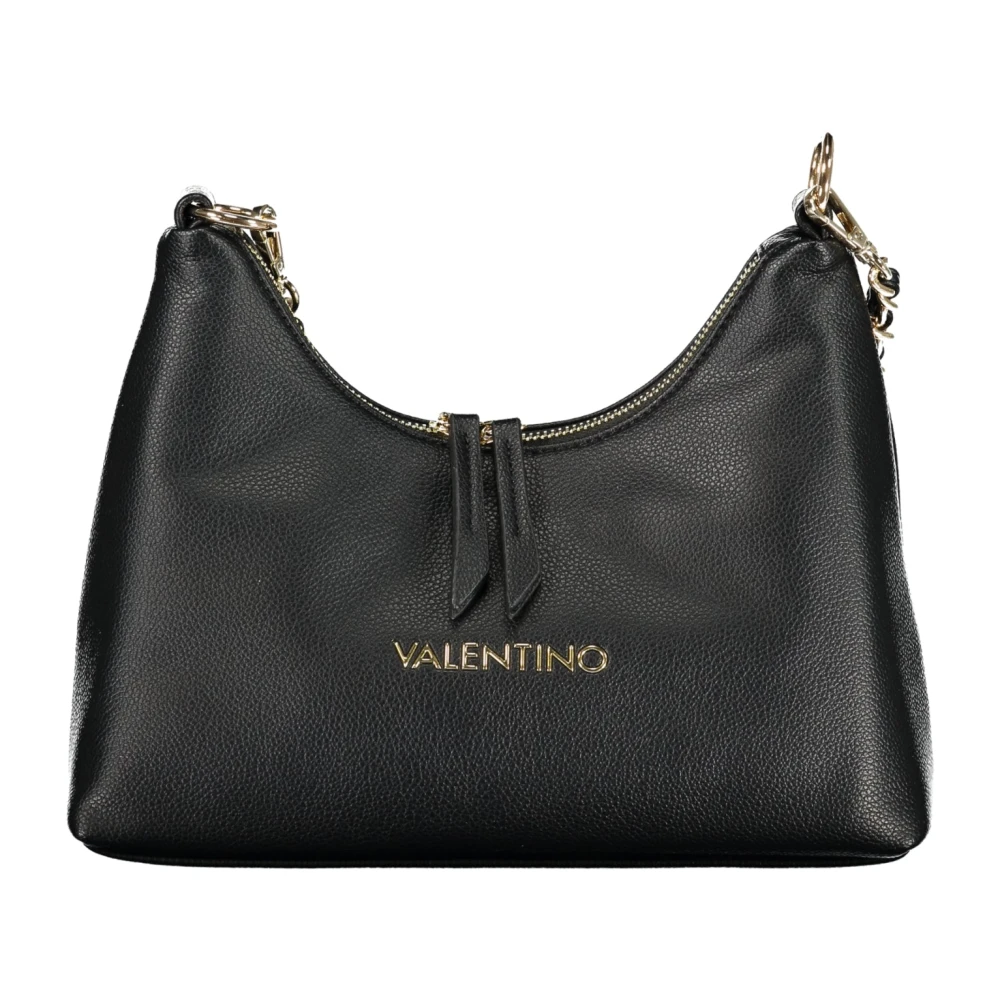 Valentino by Mario Valentino Zwarte schoudertas met kettingriem Black Dames