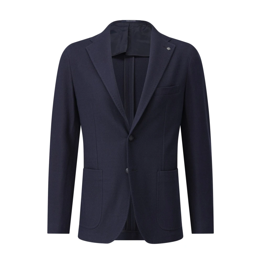 Tagliatore Dunne katoenen blazer Blue Heren