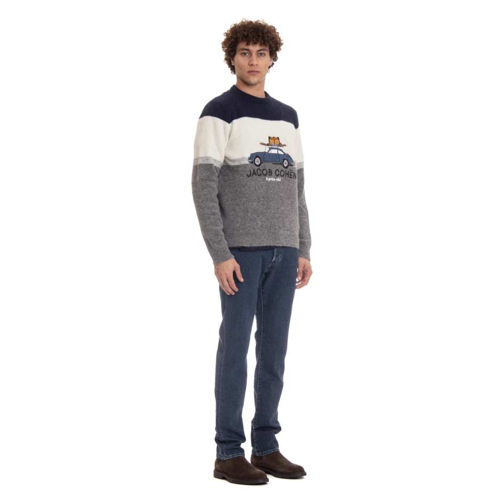 Jacob Cohën Bergvakantie Thema Zacht Garen Sweater Multicolor Heren