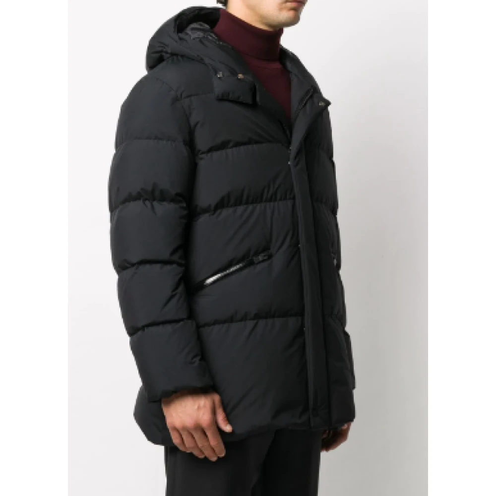 Herno Oversized Quilted Donzen Jas Black Heren