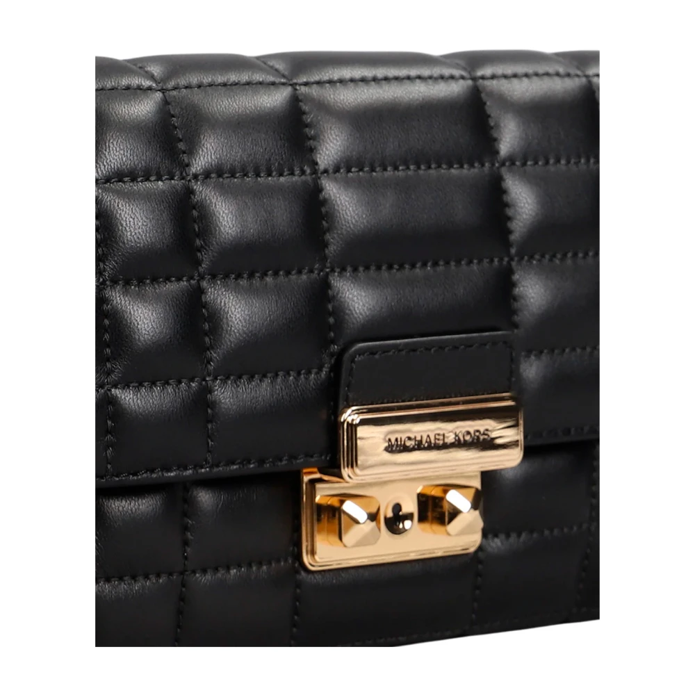 Michael Kors Elegante leren schoudertas Black Dames