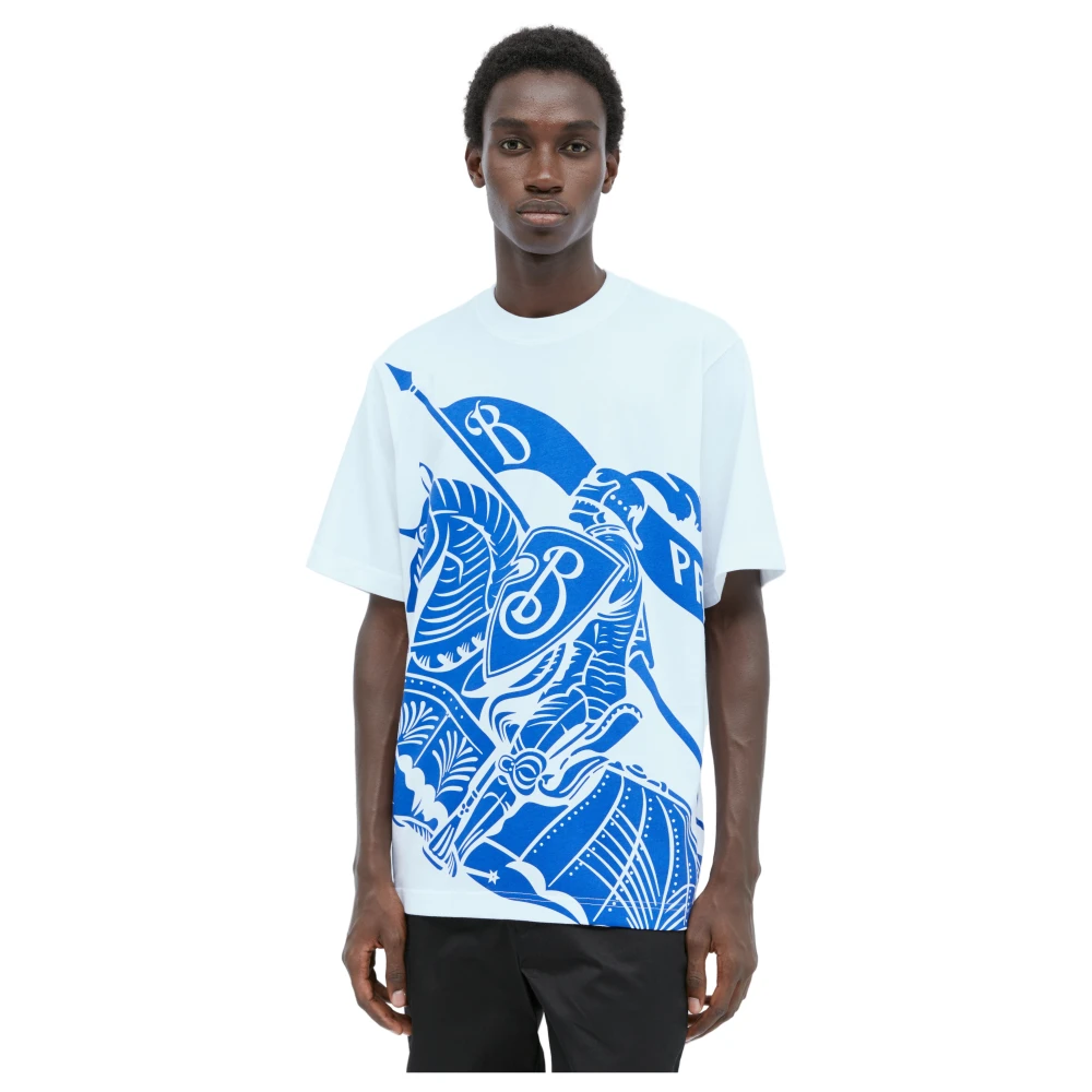 Burberry Grafisch Print T-Shirt van Katoen White Heren