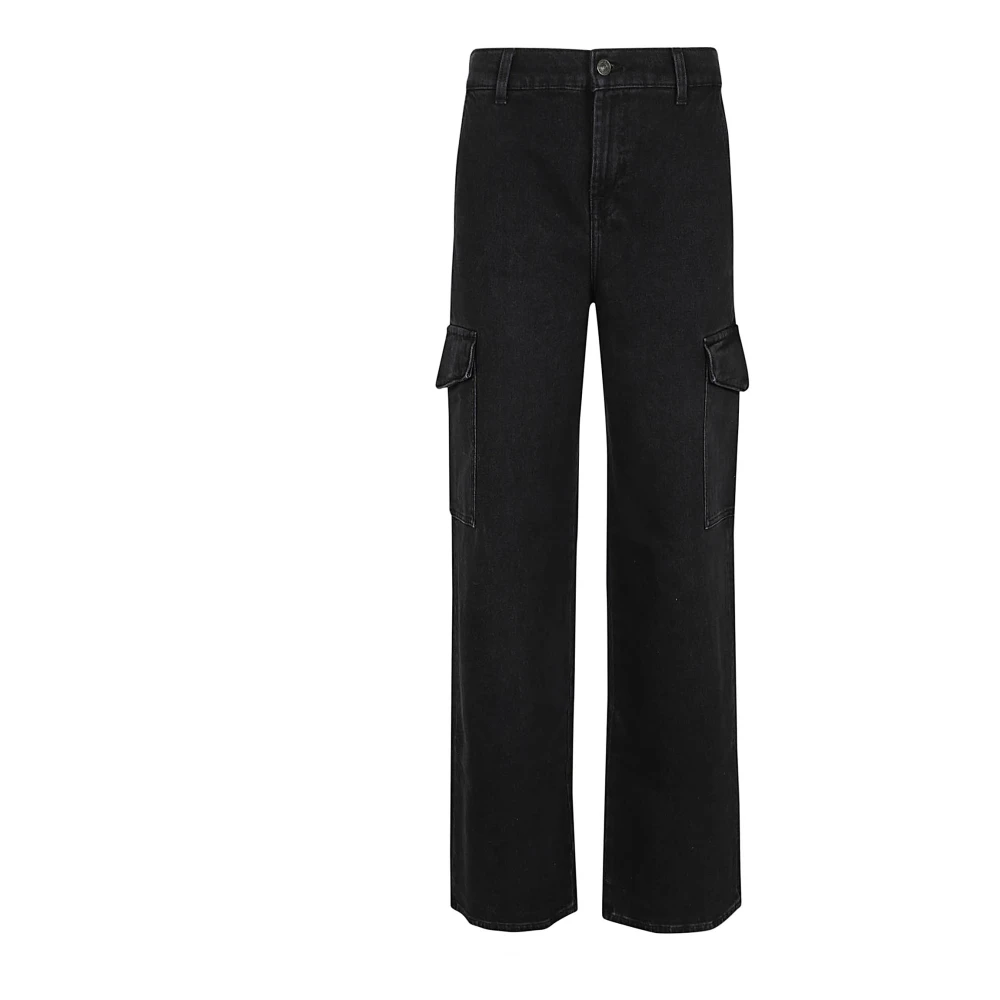 7 For All Mankind Global Cargo Scout in Zwart Black Dames