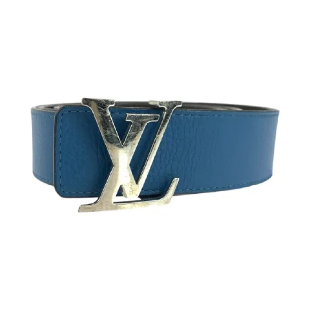 Louis Vuitton Vintage Pre-owned Leather belts Blue Heren