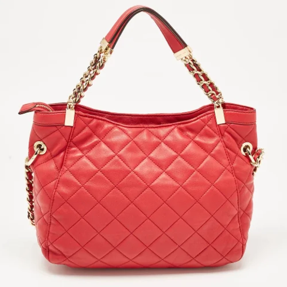 Michael Kors Pre-owned Leather handbags Red Dames