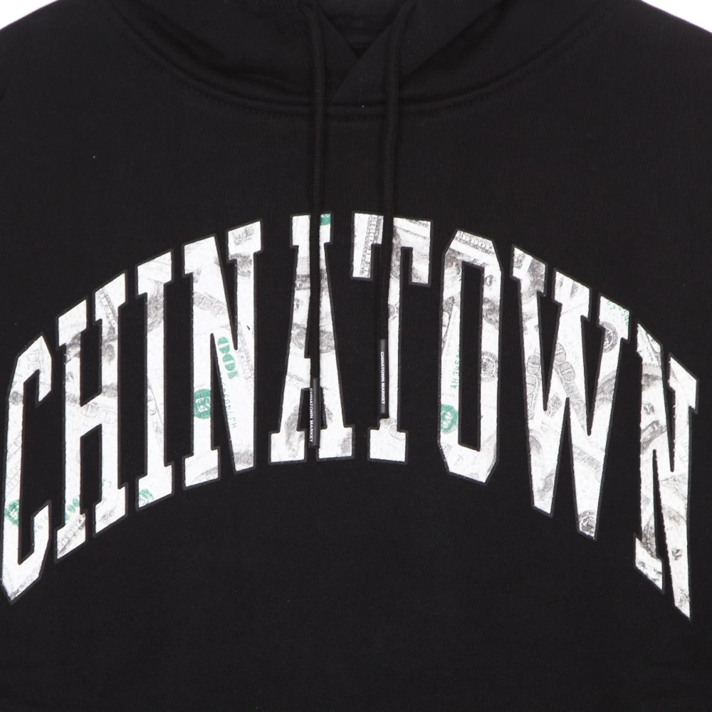 Market Zwarte Money Arc Hoodie Lange Mouw Black Heren