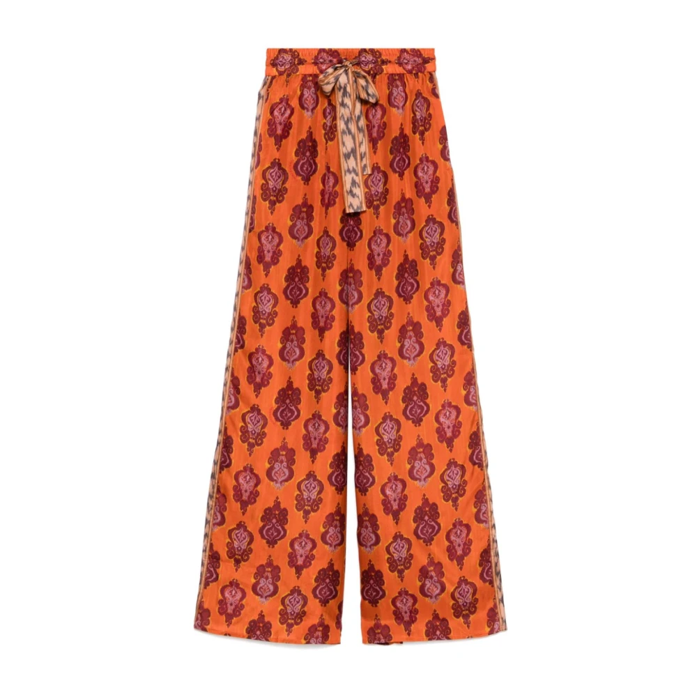 Zimmermann Relaxte Wijde Broek Orange Dames