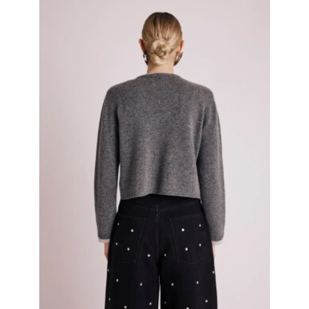 Berenice Dubbele Gigi Cardigan Gray Dames
