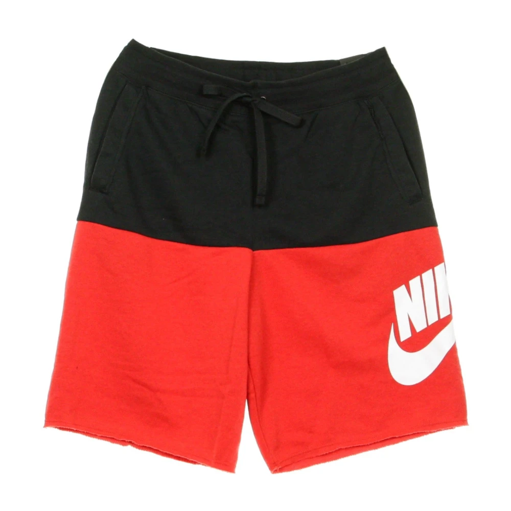 Nike Zwart Universiteitsrood Wit Tracksuit Shorts Multicolor Heren