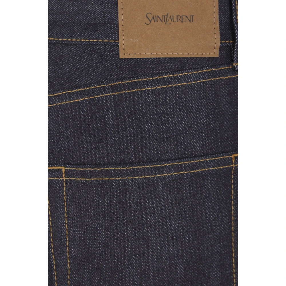 Saint Laurent Slim-Fit Indigo Denim Jeans Blue Dames