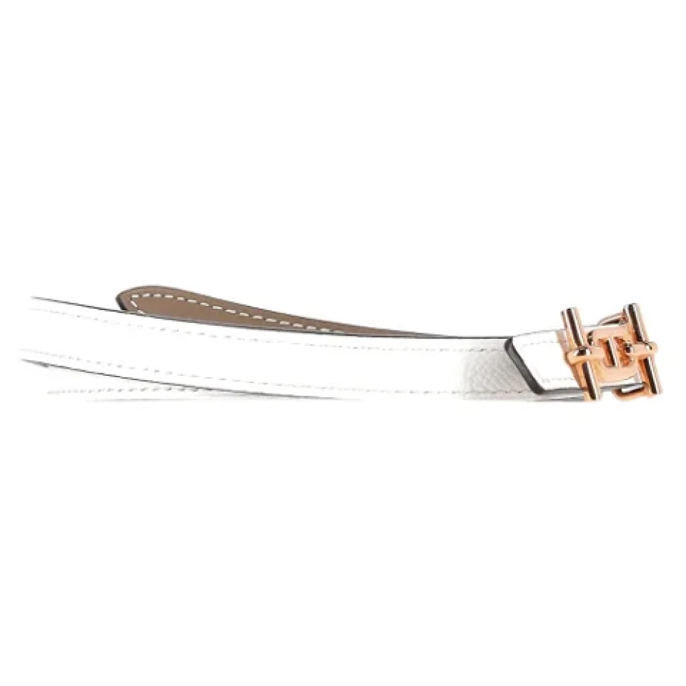 Hermès Vintage Pre-owned Leather belts White Dames