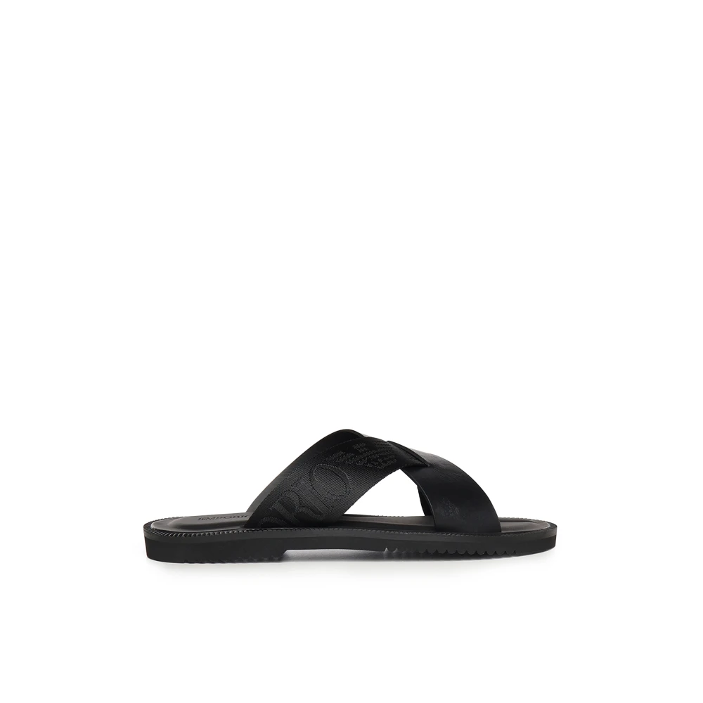 Emporio Armani Homme Noir - Shoes > Flip Flops & Sliders > Sliders