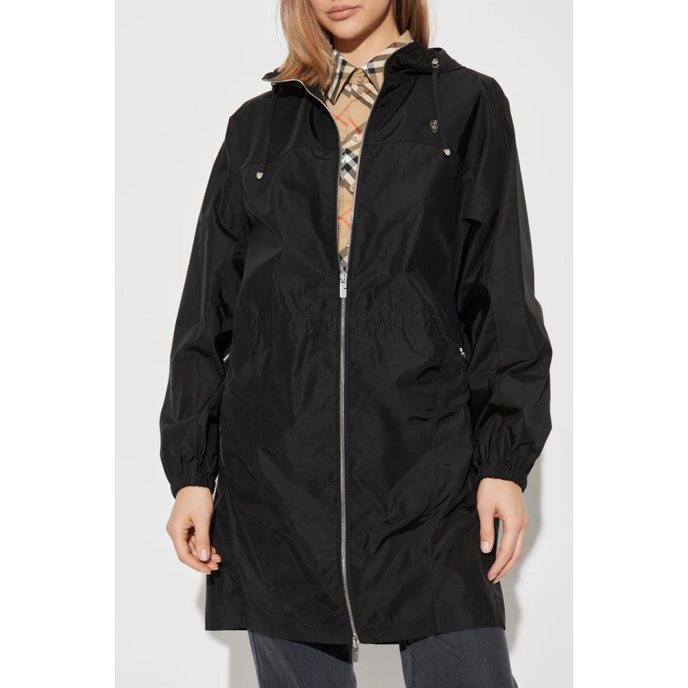 Burberry Parka met capuchon Black Dames