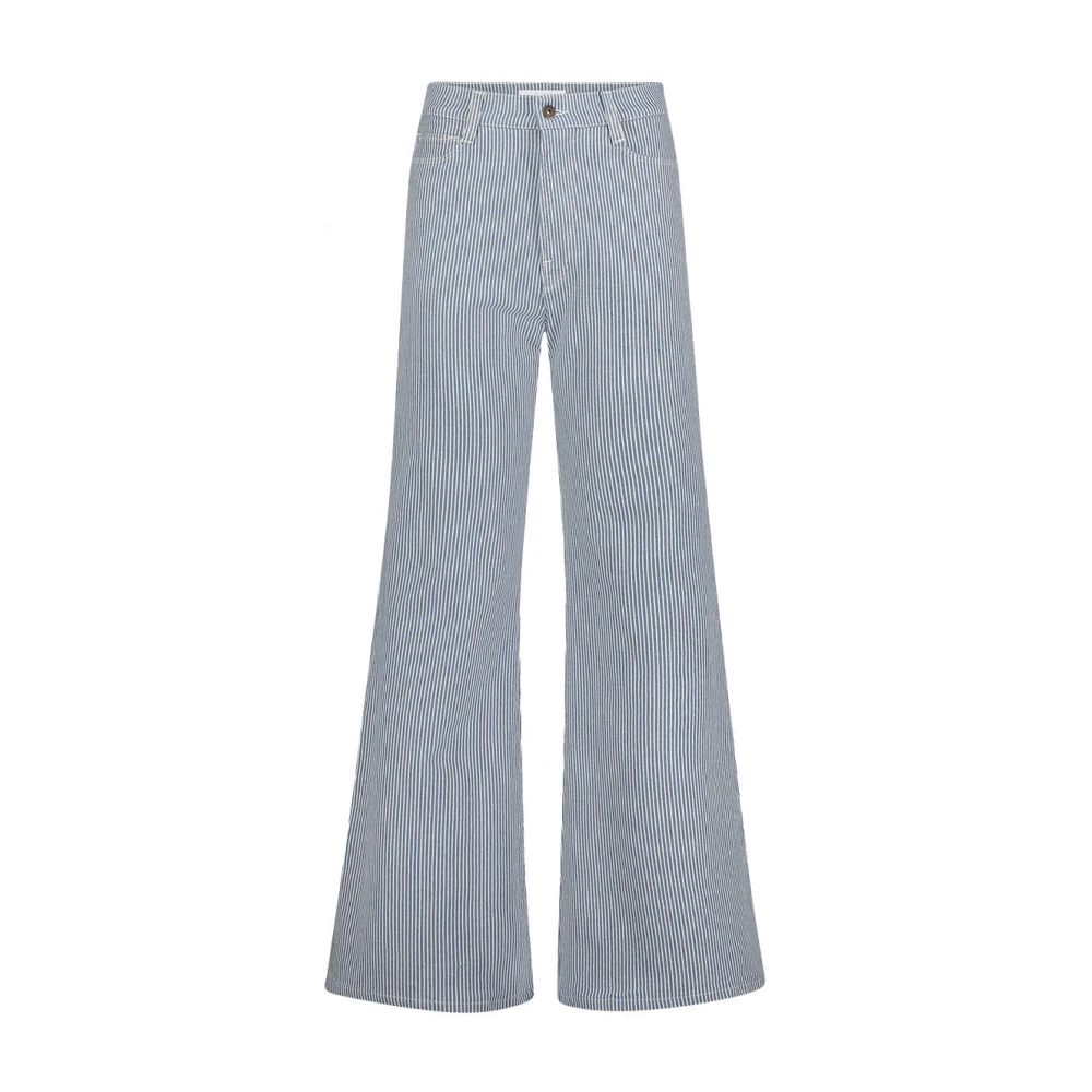 By-Bar Gestreepte broek voor vrouwen Blue Dames