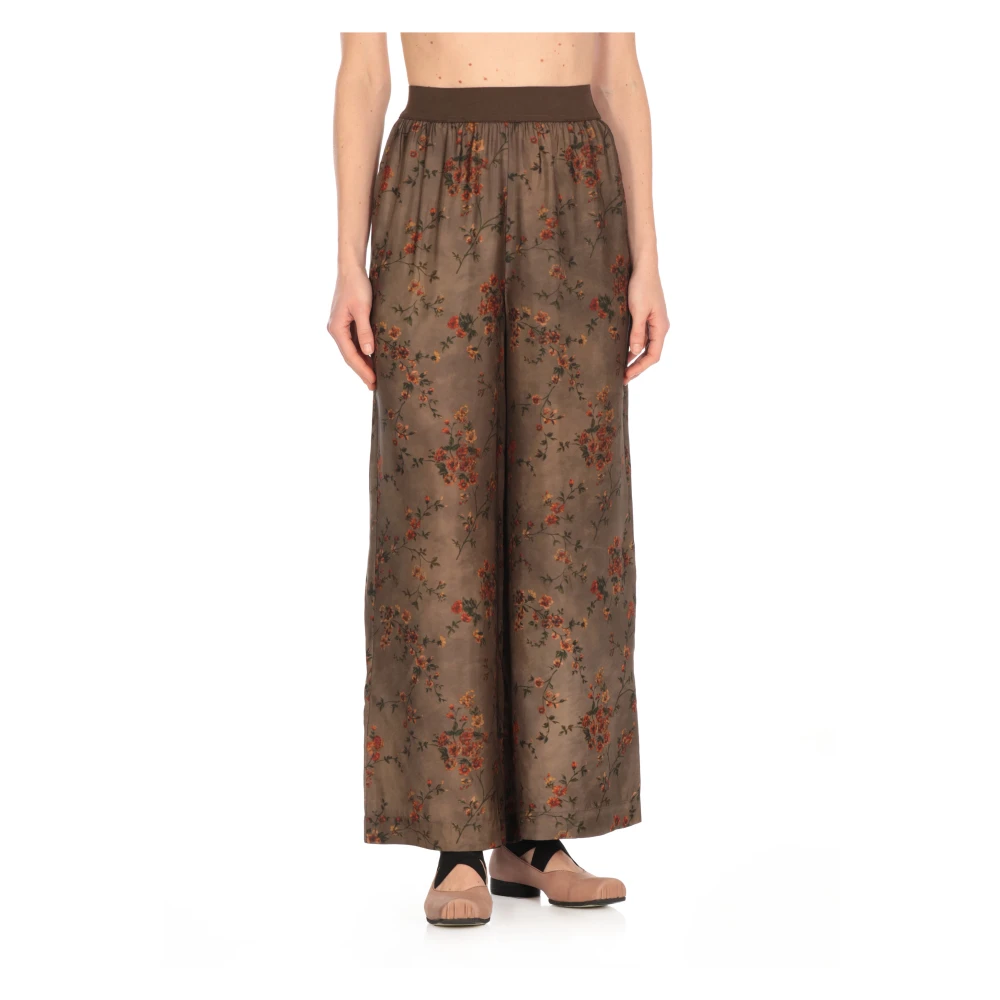 UMA Wang Groene Bloemen Palazzo Broek Green Dames