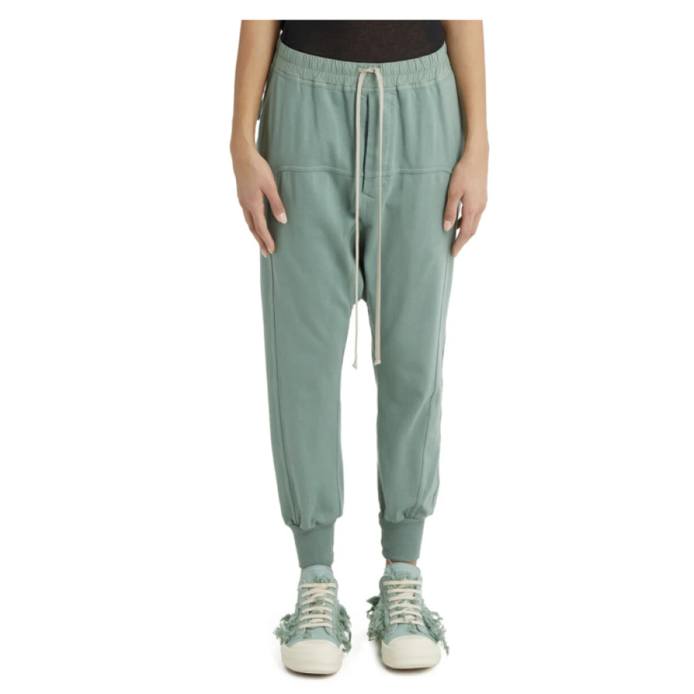 Rick Owens Bomulls Joggingbyxor Blue, Dam