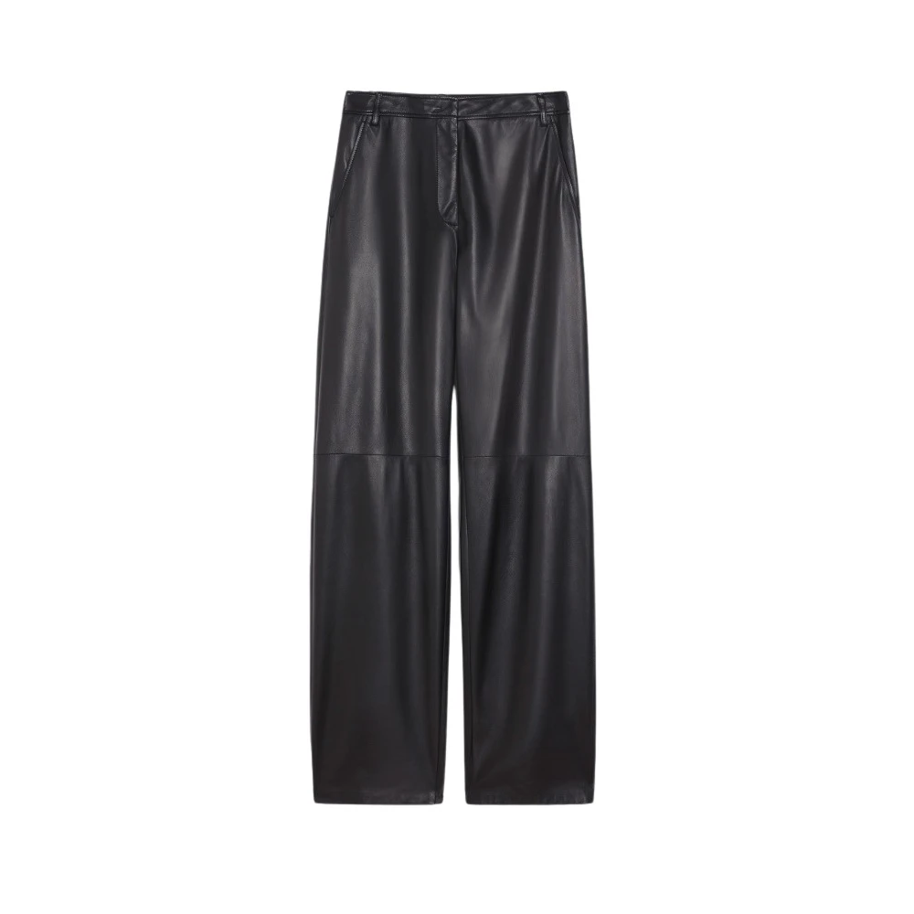 Trousers > Leather Trousers - - Max Mara Studio - Modalova