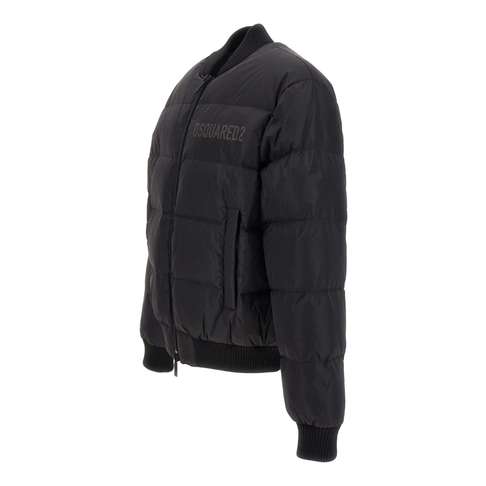 Dsquared2 Zwarte Jassen voor Mannen Black Heren