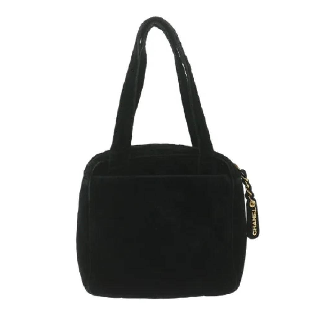 Chanel Vintage Pre-owned Fabric handbags Black Dames