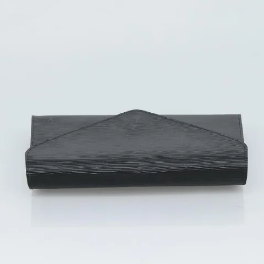 Louis Vuitton Vintage Pre-owned Leather clutches Black Dames