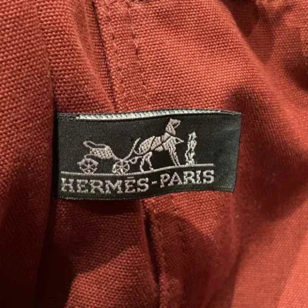 Hermès Vintage Pre-owned Canvas totes Red Dames