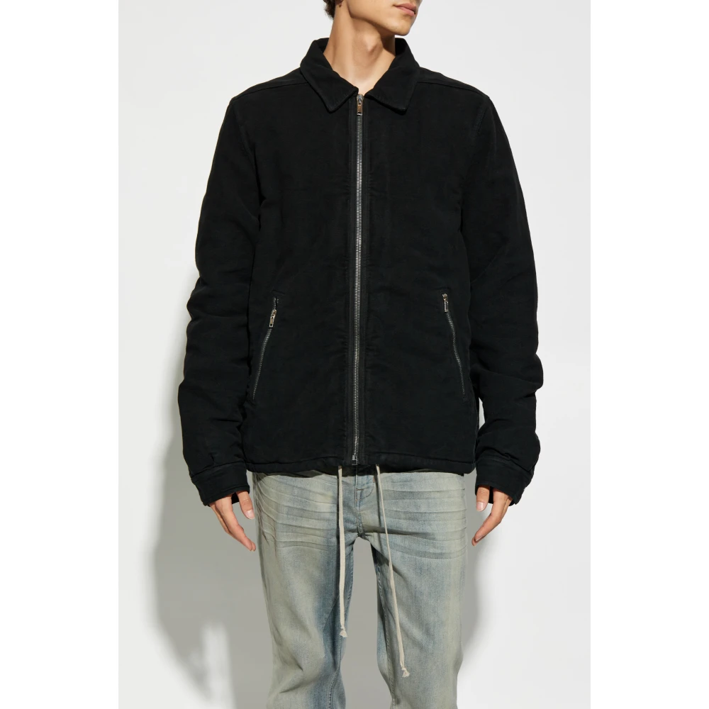 Rick Owens Gewatteerde jas Black Heren