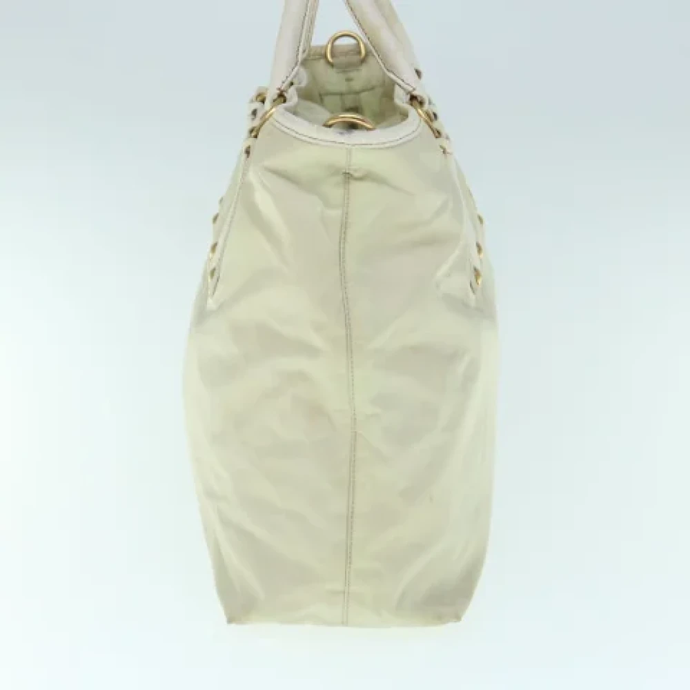 Prada Vintage Pre-owned Fabric prada-bags Beige Dames