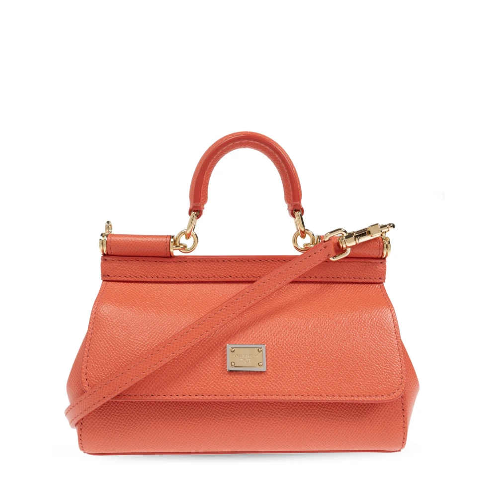 Dolce & Gabbana Sicily Liten axelväska Orange, Dam