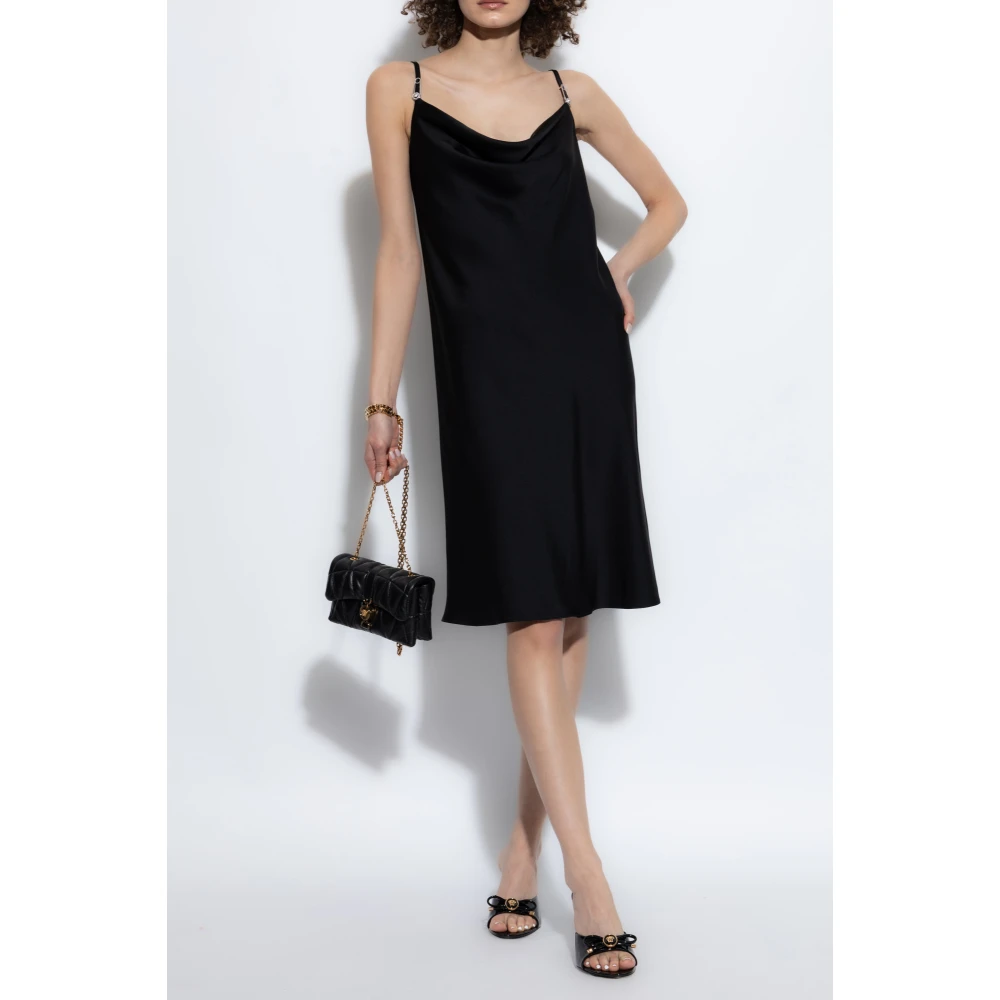 Versace Jurk met bandjes Black Dames