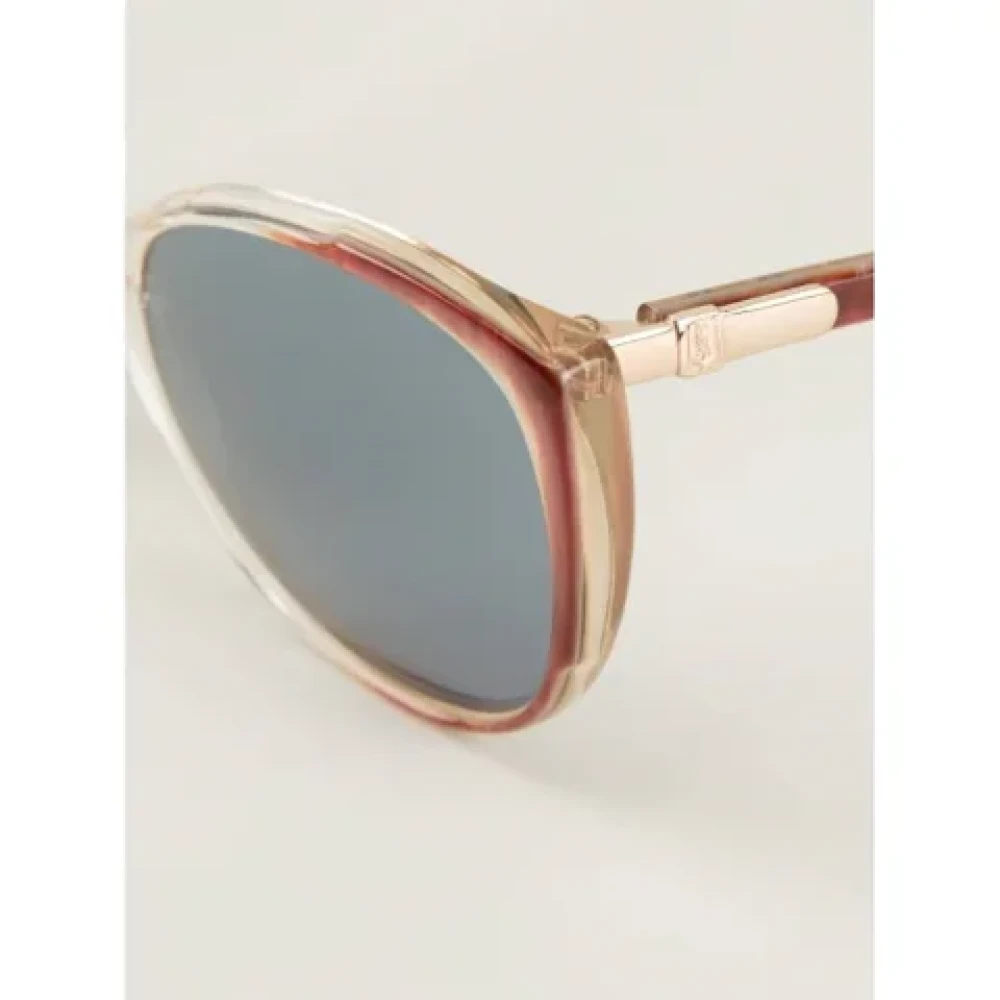 Yves Saint Laurent Vintage Pre-owned Acetate sunglasses Brown Dames