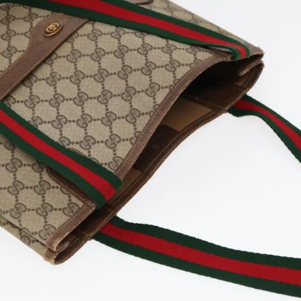 Gucci Vintage Pre-owned Leather handbags Beige Dames