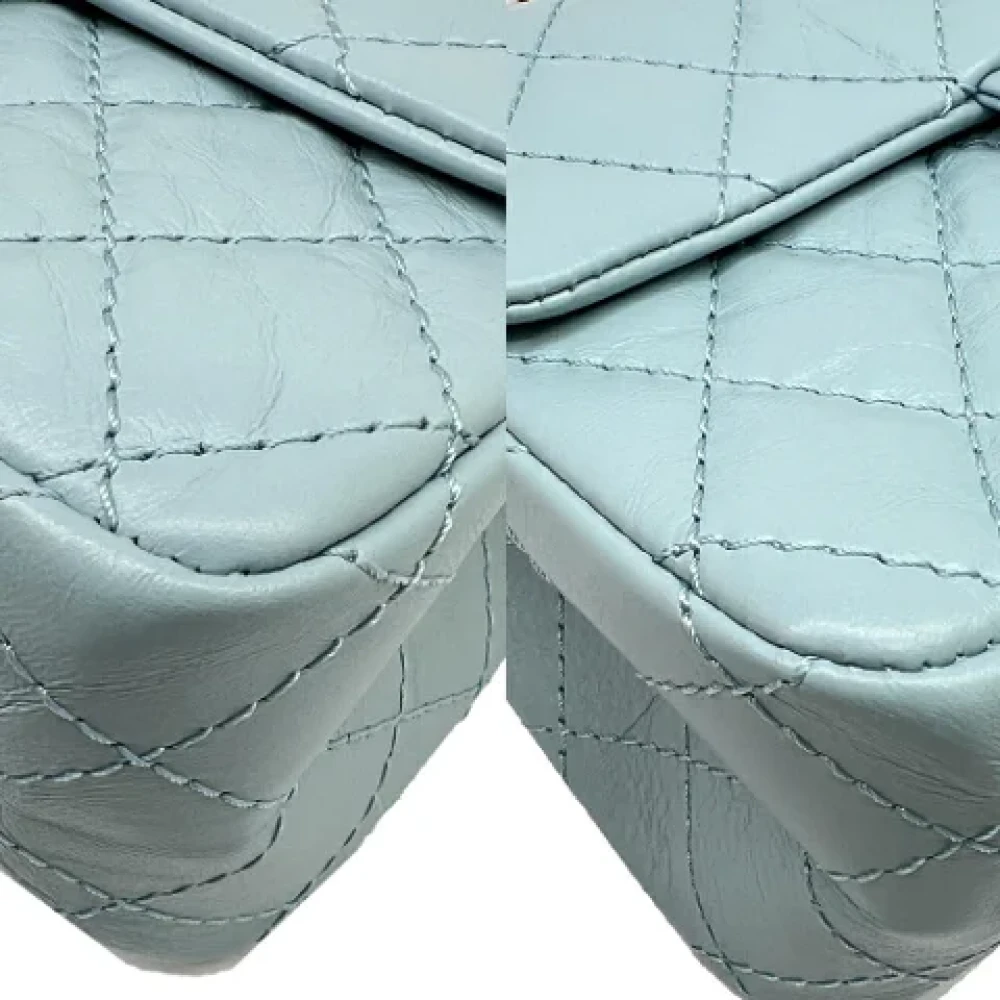 Chanel Vintage Pre-owned Leather chanel-bags Blue Dames