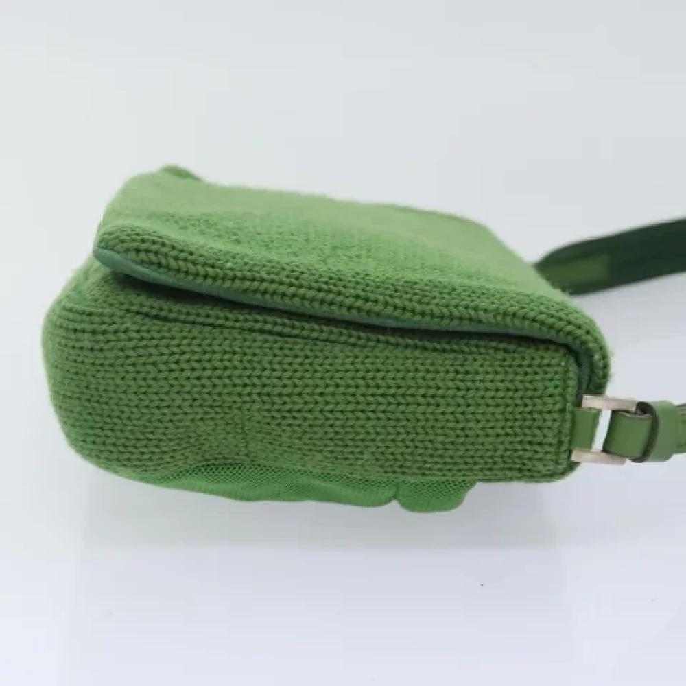 Prada Vintage Pre-owned Leather prada-bags Green Dames