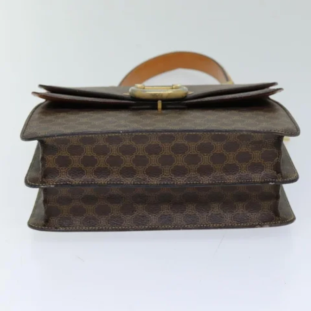 Celine Vintage Pre-owned Leather handbags Brown Dames